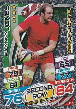 2015 Topps Rugby Attax #148 Alun Wyn Jones Front